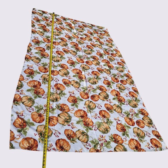Autumn Harvest Fall Thanksgiving Pumpkin Tablecloth Table Cover Rectangle - Picture 6 of 15